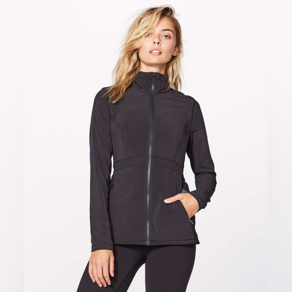 Lululemon Round Trip Jacket Black Sz 4